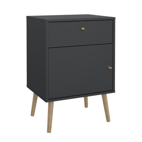 Antracitový nočný stolík Bodo – Tvilum-image-3