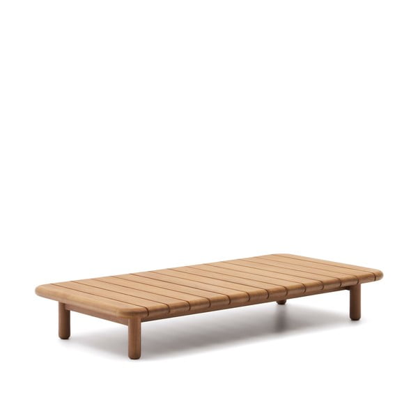 Záhradný odkladací stolík z tíkového dreva 70x140 cm Turqueta – Kave Home-image-2