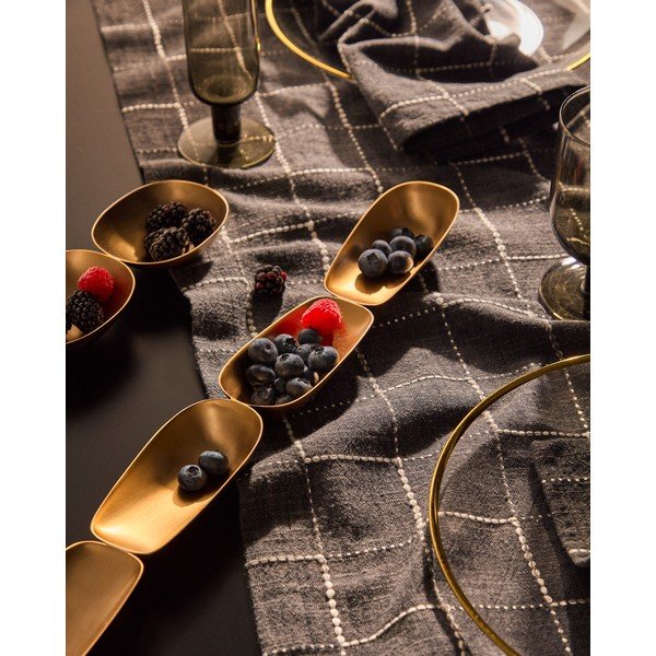 Servírovacia miska z nehrdzavejúcej ocele v zlatej farbe Aruc – Kave Home-image-1