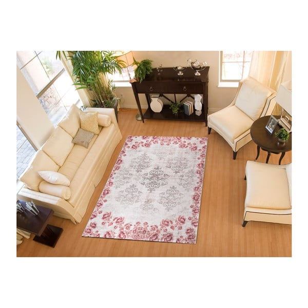 Sivo-ružový koberec Universal Alice, 140 × 200 cm