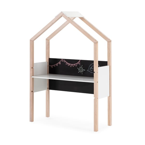 Detský písací stôl z borovicového dreva 40x100 cm Roxana – Marckeric-image-3