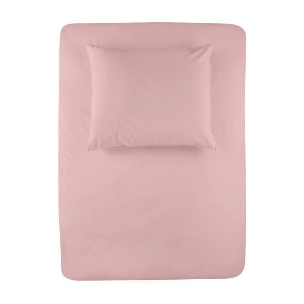 Ružové bavlnené obliečky na jednolôžko Walra Stewart Vintage, 135 × 200 cm