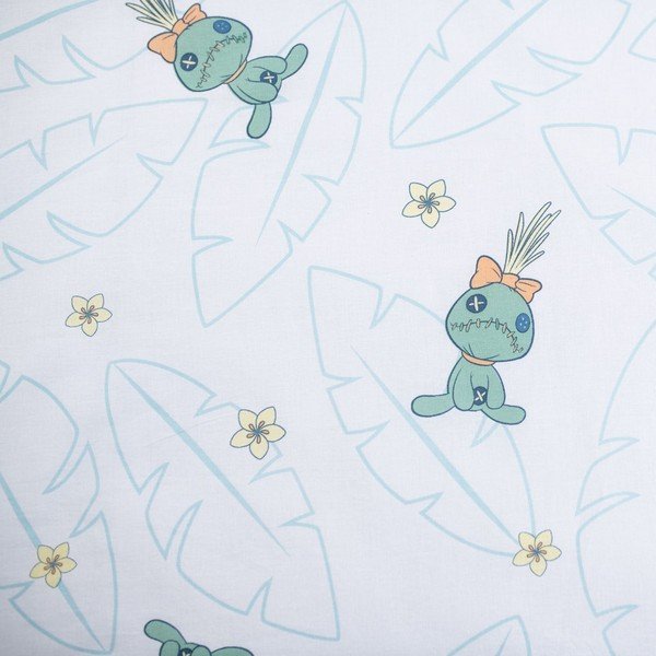 Svetlomodrá bavlnená detská obliečka do postieľky 100x135 cm Lilo & Stitch "Tropical Hugs" – Jerry Fabrics-image-4