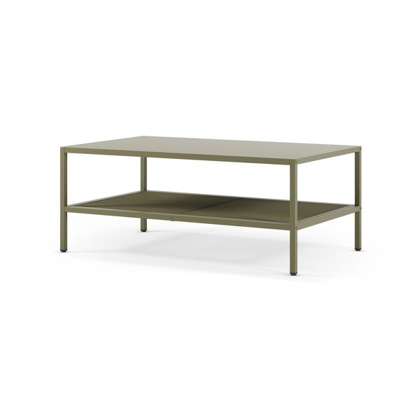 Zelený kovový konferenčný stolík 60x100 cm Fayna – Marckeric-image-2