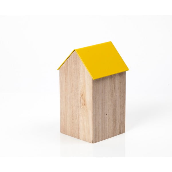 Žltý úložný box House Medium