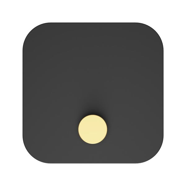 Čierny kovový nástenný vešiak s poličkou Hang in There – UMAGE-image-3