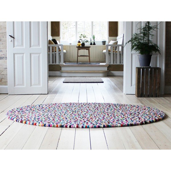 Guľôčkový vlnený koberec Wooldot Ball rugs Multi Pang, ⌀ 200 cm-image-2