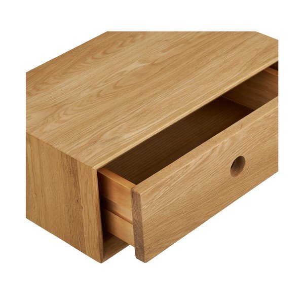 Polica z dubového dreva v svetlo prírodnej farbe 40 cm Luzern – House Nordic-image-4