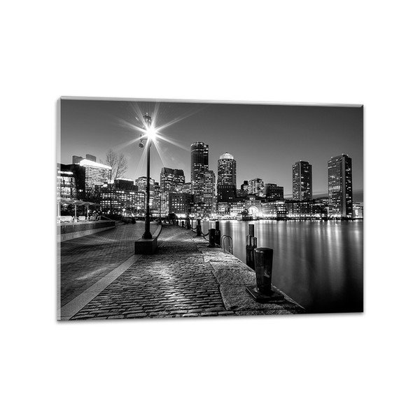 Obraz Styler Canvas City B&W, 70 × 100 cm