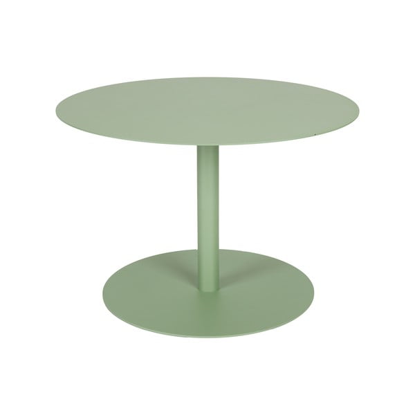 Šalviovozelený oceľový okrúhly konferenčný stolík ø 60 cm Snow – Zuiver