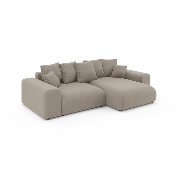 Béžová rozkladacia rohová pohovka s úložným priestorom (variabilný roh) Luma – Ropez-image-2