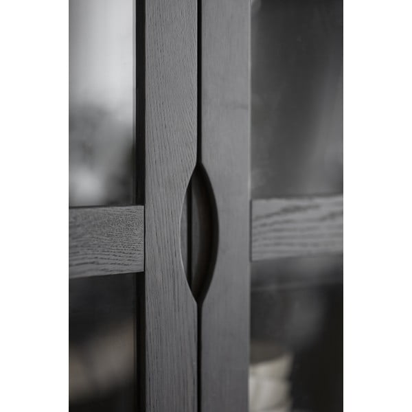 Hnedá vitrína v dekore duba 82x185 cm Filippa – Rowico-image-4