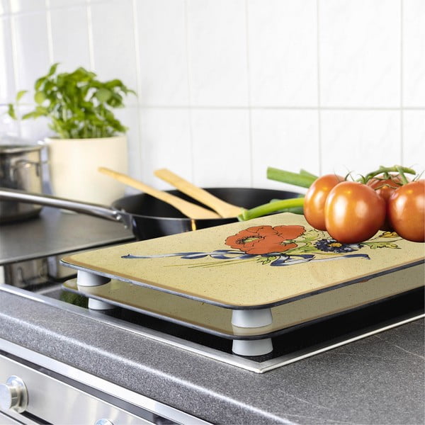 Kryty na sporák v súprave 2 ks z tvrdeného skla 52x30 cm Corn-Flowers - Maximex-image-1