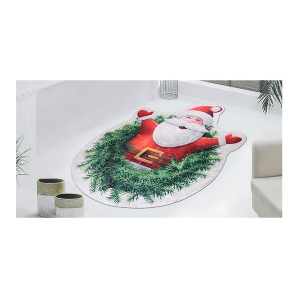 Koberec Vitaus Happy Santa, 60 × 100 cm