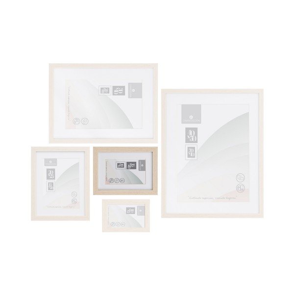 Stojací/na stenu rámček v prírodnej farbe 17,5x22,5 cm Sencillo – Casa Selección-image-1