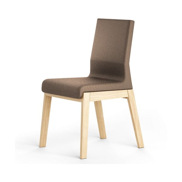 Hnedá stolička z dubového dreva Absynth Kyla