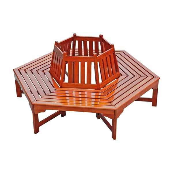 Hnedá drevená záhradná lavica Ontario – Garden Pleasure