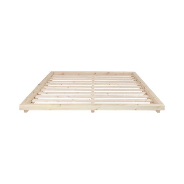 Dvojlôžková posteľ z borovicového dreva s matracom a tatami Karup Design Dock Double Latex Natural/Natural, 160 × 200 cm-image-3