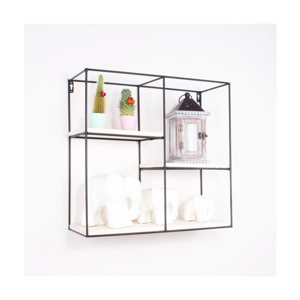 Kovová nástenná polička North Carolina Scandinavian Home Decors Cube-image-1