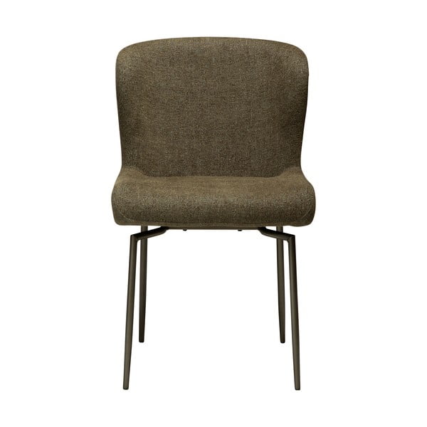 Khaki čalúnená jedálenská stolička Glam – DAN-FORM Denmark-image-3