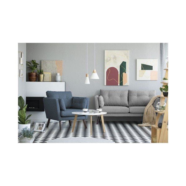 Tmavomodré kreslo Mazzini Sofas Elena-image-2