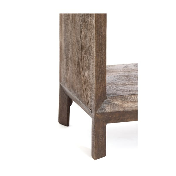 Knižnica z mangového dreva v prírodnej farbe 48x190 cm Sondrio – Light & Living-image-3