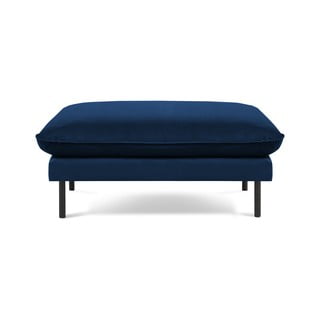 Modrá zamatová podnožka Vienna – Cosmopolitan Design