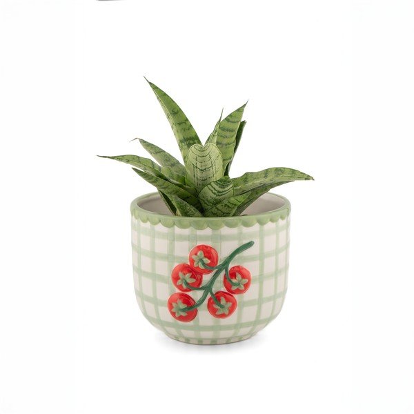 Porcelánový ručne maľovaný obal na kvetináč ø 12 cm Tomato – Sass & Belle-image-1