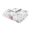 Krémový prešívaný pléd 200x200 cm Bridgerton Penelope Floral – Catherine Lansfield