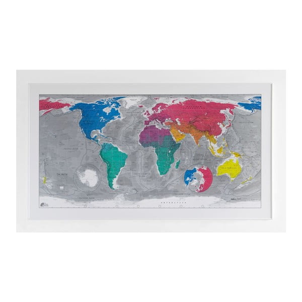Magnetická mapa sveta The Future Mapping Company Colourful World, 130 × 72 cm