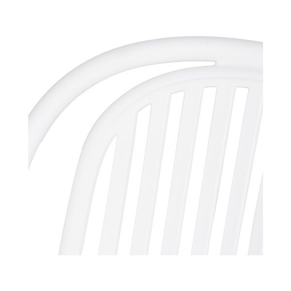 Biela plastová jedálenská stolička Alia – Ixia-image-3