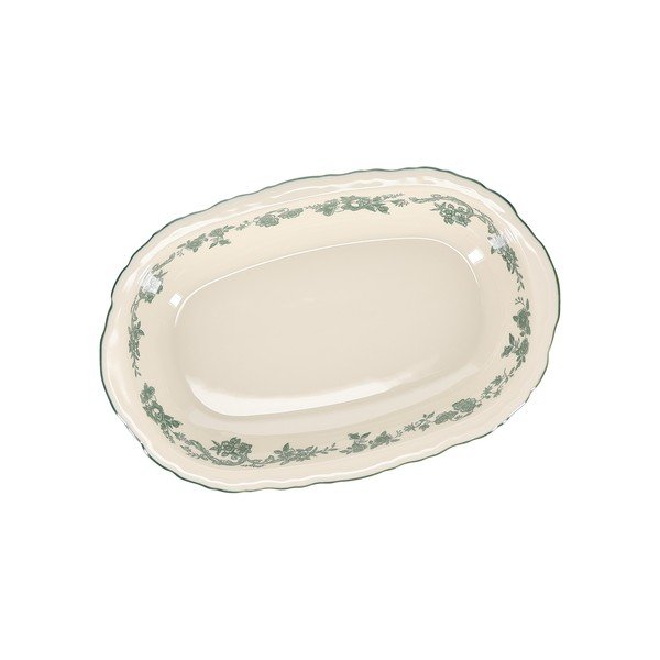 Zelený/slonovinový servírovací porcelánový tanier Cyril – S|P Collection-image-3