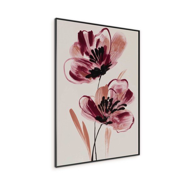 Tlačený obraz s rámom/na plátne 70x100 cm Burgundy Blooms – Styler-image-4