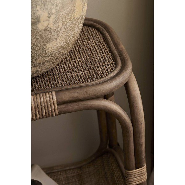 Ratanový okrúhly odkladací stolík ø 41 cm Magnolia – Ellos Home-image-3