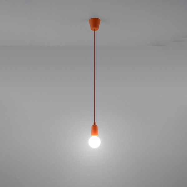 Oranžové závesné svietidlo ø 5 cm Rene – Sollux-image-4