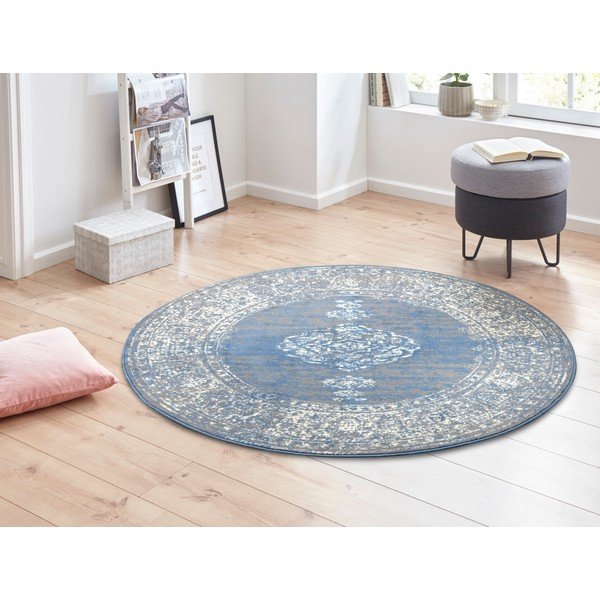 Modrý okrúhly koberec ø 160 cm Méridional - Hanse Home-image-1