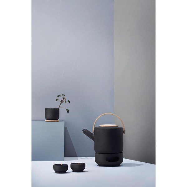 Čierna kameninová kanvica na čaj 1,25 l Theo – Stelton-image-4