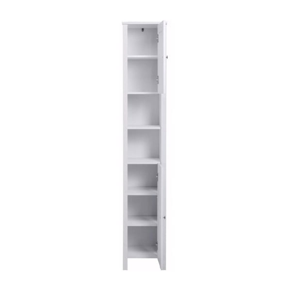 Biela drevená vysoká skrinka Støraa Jenny, šírka 35 cm-image-1