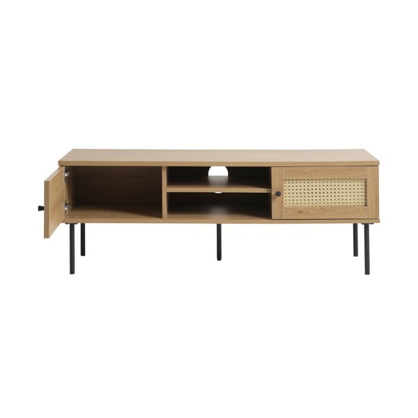 TV stolík v dekore duba v prírodnej farbe 120x43 cm Pensacola – Unique Furniture-image-2