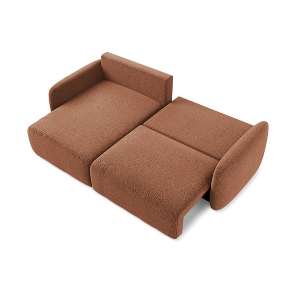 Rozkladacia/s úložným priestorom rohová pohovka v tehlovej farbe (ľavý roh) Kalena – Makamii-image-4