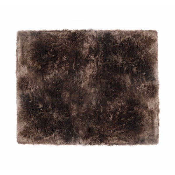 Sivohnedý koberec z ovčej kožušiny Royal Dream Zealand, 130 x 150 cm