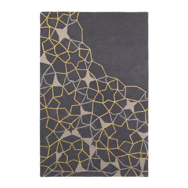 Žlto-sivý koberec Think Rugs Spectrum, 120 x 170 cm