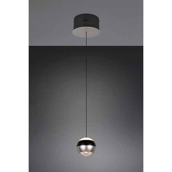 Čierne/v striebornej farbe LED závesné svietidlo ø 15,5 cm Orbit – Trio Select-image-4