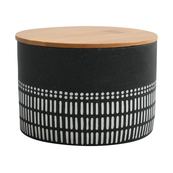 Čierny kúpeľňový organizér na vatové tampóny z polyresínu Yuma – Spirella