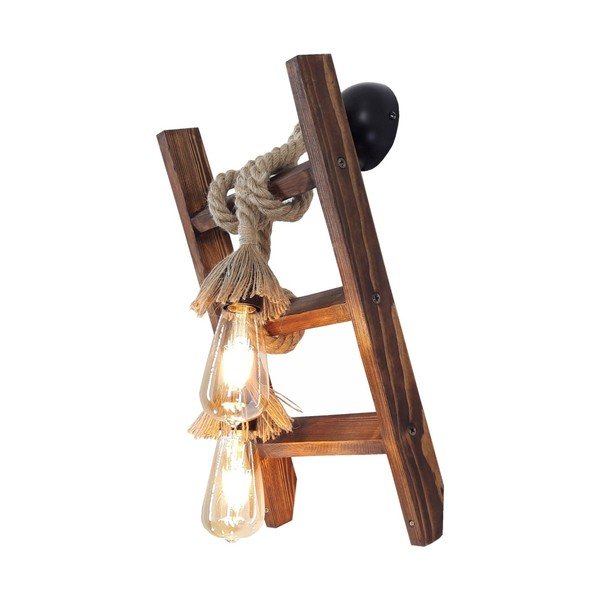 Drevené nástenné svietidlo Merdiven-image-1