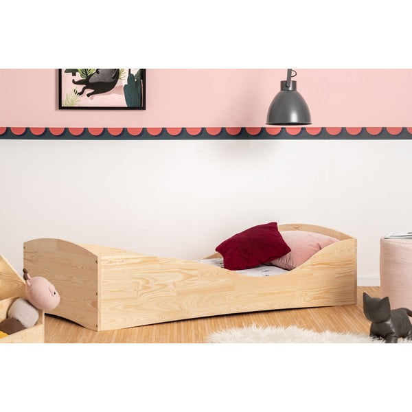 Detská posteľ z borovicového dreva Adeko Pepe Elk, 90 x 150 cm