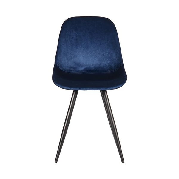 Tmavomodré zamatové jedálenské stoličky v súprave 2 ks Capri – LABEL51-image-2