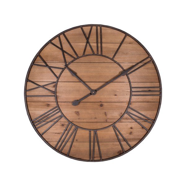 Nástenné hodiny Antic Line Bois, ø 90 cm