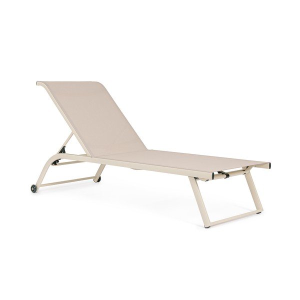 Kovové záhradné ležadlo v prírodnej farbe Taylor – Bizzotto