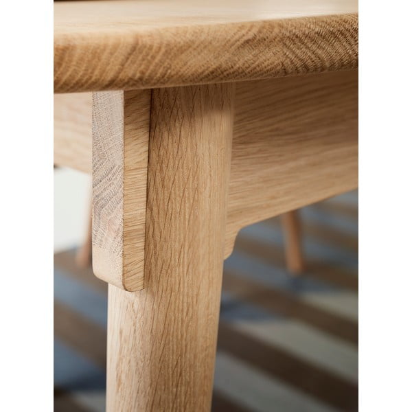 Rozkladací jedálenský stôl z dubového dreva v prírodnej farbe 106x184 cm Miro – Hammel Furniture-image-1